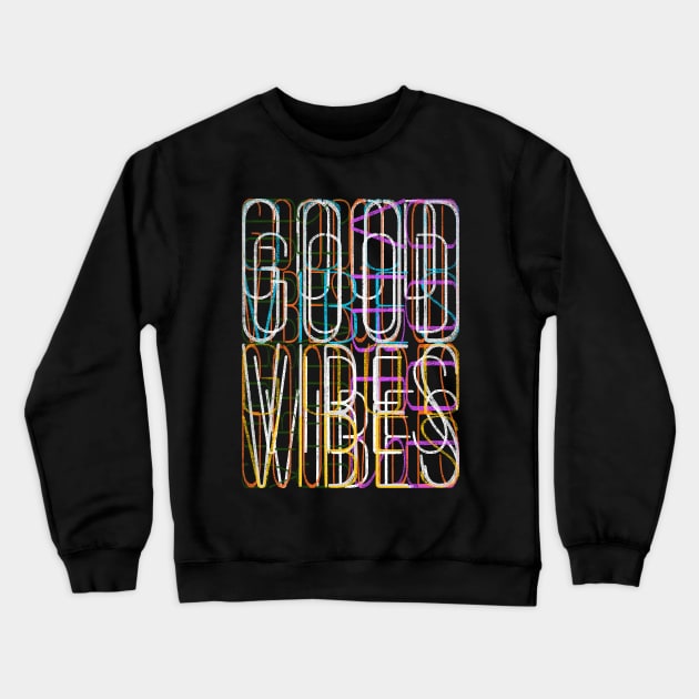 Neon Lights Crewneck Sweatshirt by bulografik